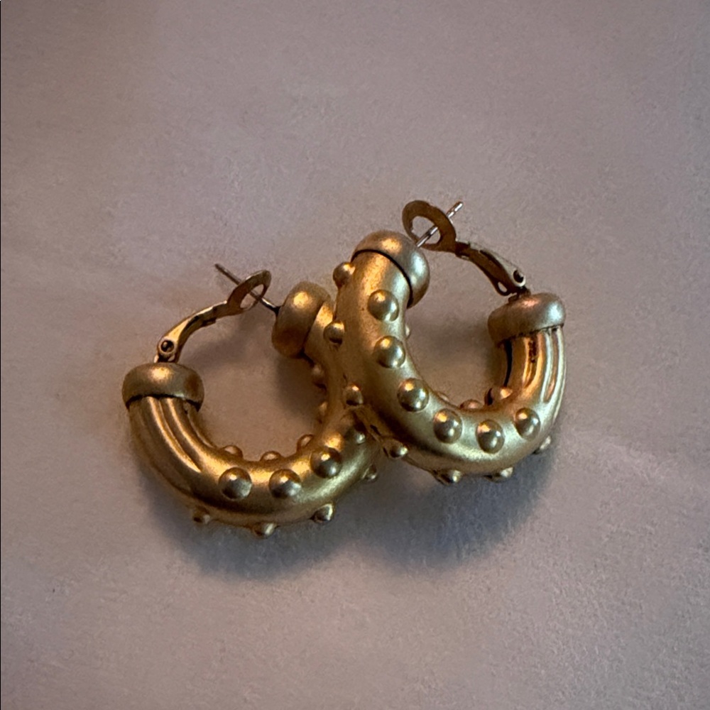 Vintage Gold Hoop Earrings